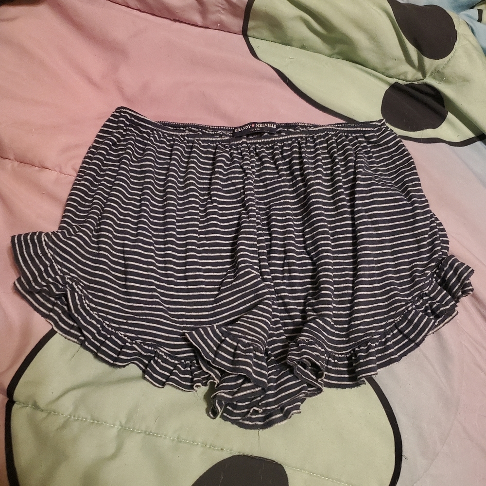 Brandy melville striped shorts